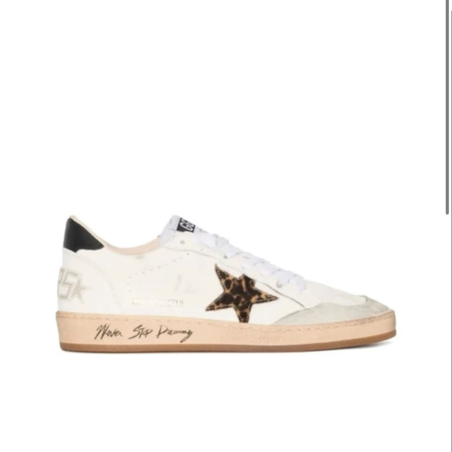 Golden Goose Ballstar Leopard Print